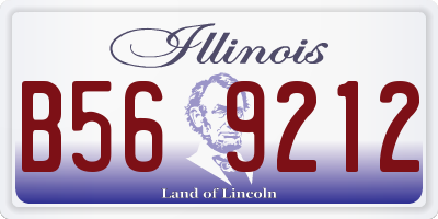 IL license plate B569212