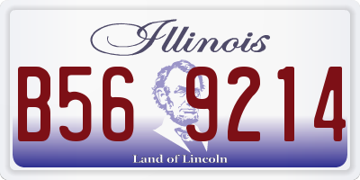 IL license plate B569214
