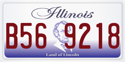 IL license plate B569218