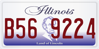 IL license plate B569224