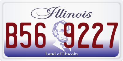 IL license plate B569227