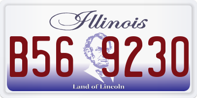 IL license plate B569230