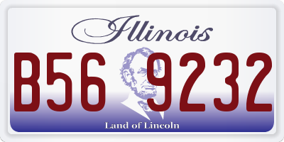 IL license plate B569232