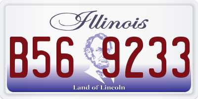 IL license plate B569233