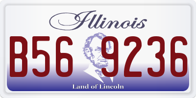 IL license plate B569236