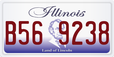 IL license plate B569238