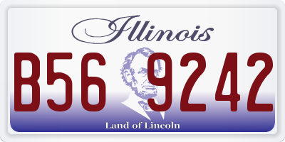 IL license plate B569242
