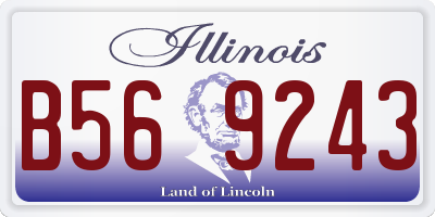 IL license plate B569243