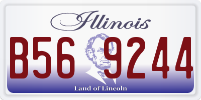 IL license plate B569244