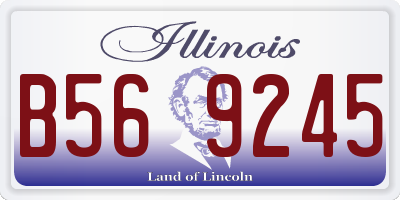 IL license plate B569245