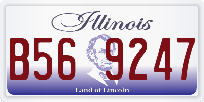 IL license plate B569247