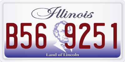 IL license plate B569251