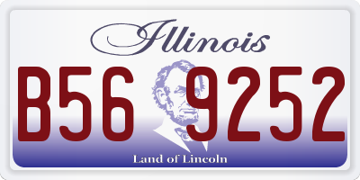 IL license plate B569252