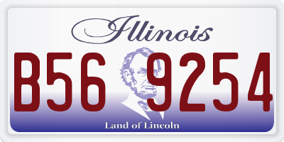 IL license plate B569254