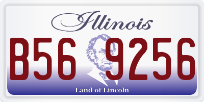 IL license plate B569256
