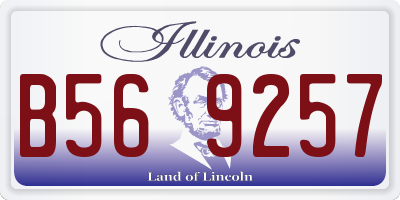 IL license plate B569257