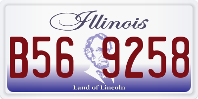 IL license plate B569258