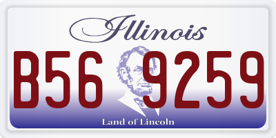 IL license plate B569259