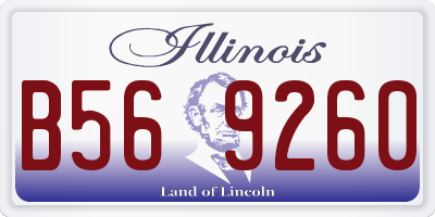 IL license plate B569260