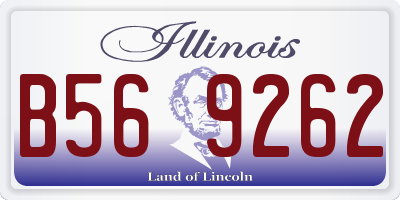 IL license plate B569262