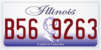 IL license plate B569263