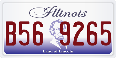 IL license plate B569265
