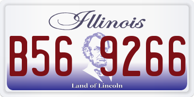 IL license plate B569266
