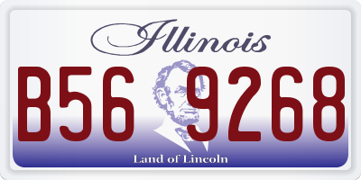 IL license plate B569268