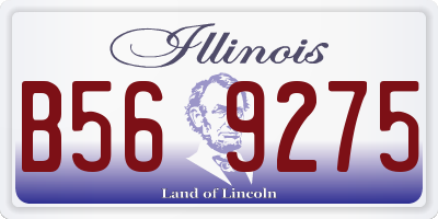IL license plate B569275