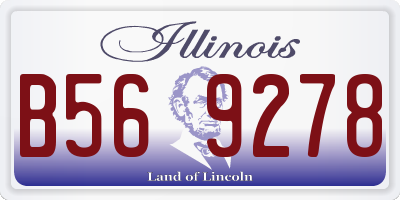 IL license plate B569278