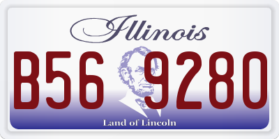 IL license plate B569280