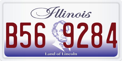 IL license plate B569284