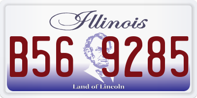 IL license plate B569285