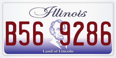 IL license plate B569286