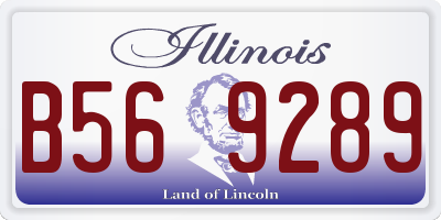IL license plate B569289