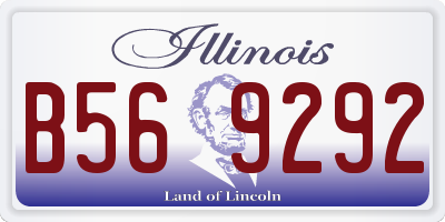 IL license plate B569292