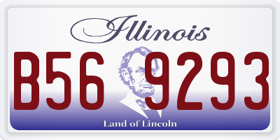 IL license plate B569293
