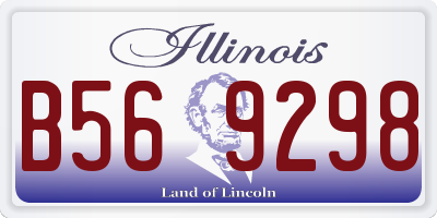 IL license plate B569298