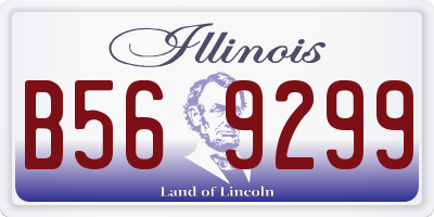 IL license plate B569299
