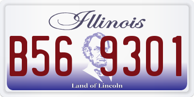 IL license plate B569301