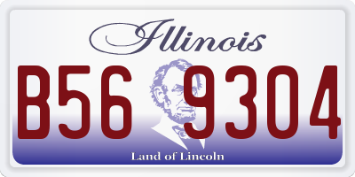 IL license plate B569304