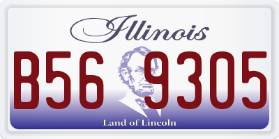 IL license plate B569305