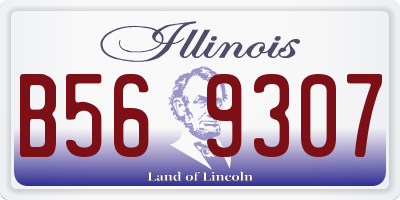 IL license plate B569307