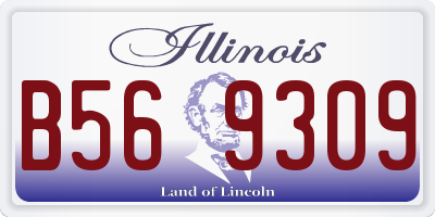 IL license plate B569309