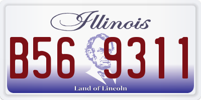 IL license plate B569311