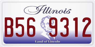 IL license plate B569312