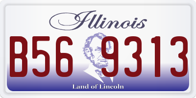 IL license plate B569313