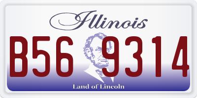 IL license plate B569314