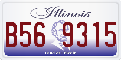 IL license plate B569315