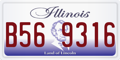 IL license plate B569316